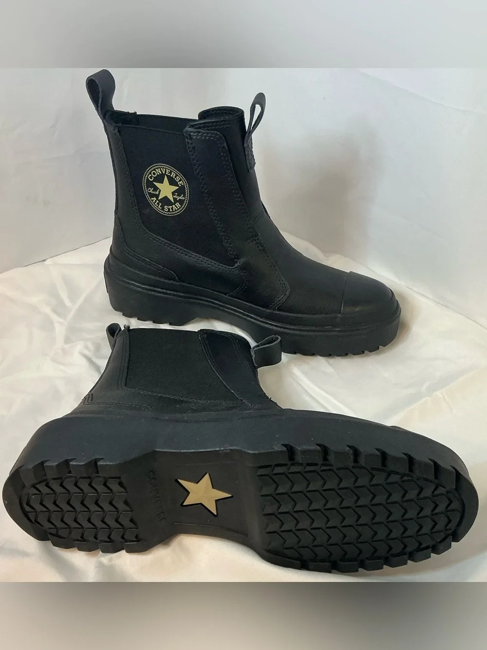 NWOT Converse Chuck Taylor All Star Lugged Chelsea Rain Boots Black 5.5